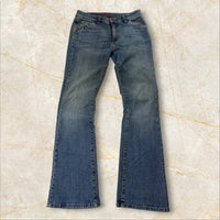 Y2K China Style Mid Waist Flared Jeans Size S / 36