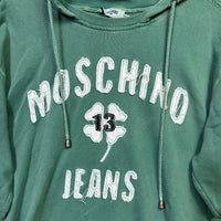 Moschino Jeans Uomo Vintage Herren Hoodie — Distressed / Used-Look