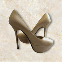 Sergio Rossi Damen Peep Toe Pumps — Size 37,5