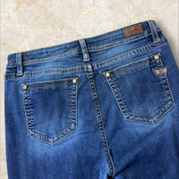 Y2K Miss Me High Rise Flared Jeans Damen Size 46 / 3XL