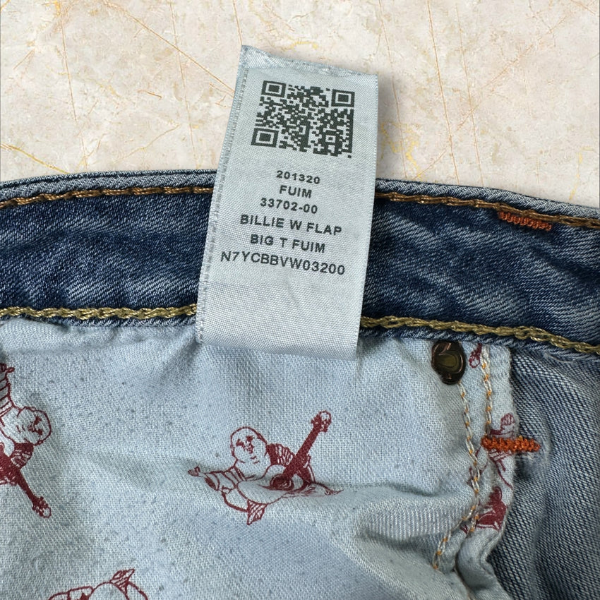 Y2K True Religion Mid Rise Straight Jeans Damen Size 42 / XL