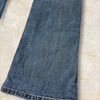 Y2K China Style Mid Waist Flared Jeans Size S / 36