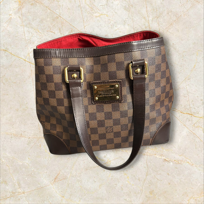 Louis Vuitton Vintage Y2K „Hampstead MM“ Handtasche — Damier Ebene