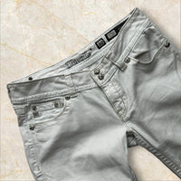 Y2K Miss Me Damen Capri Jeans White — Size 40 / L