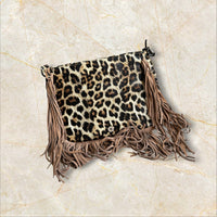 Y2K Style Leo Fringe Schultertasche