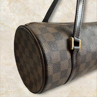 Louis Vuitton Vintage Papillon 30 Damen Schultertasche — Damier Ebene