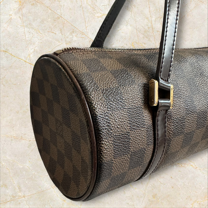 Louis Vuitton Vintage Papillon 30 Damen Schultertasche — Damier Ebene