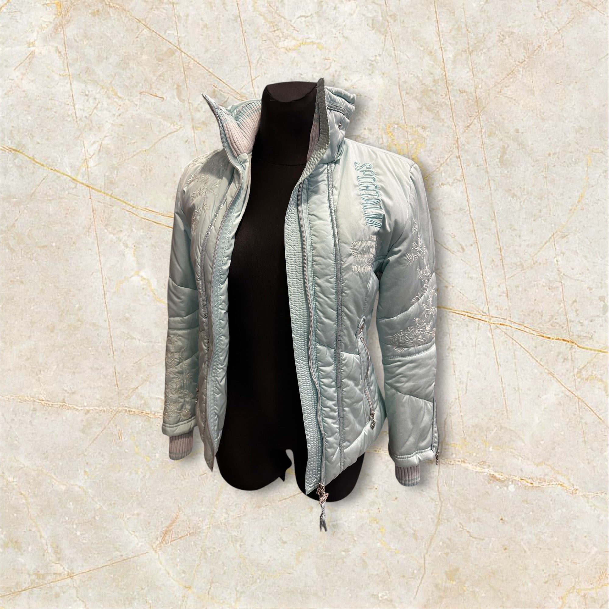 Y2K Sportalm Damen Jacke – Mint / Pastell (Size XS)