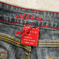 Y2K China Style Mid Waist Flared Jeans Size S / 36