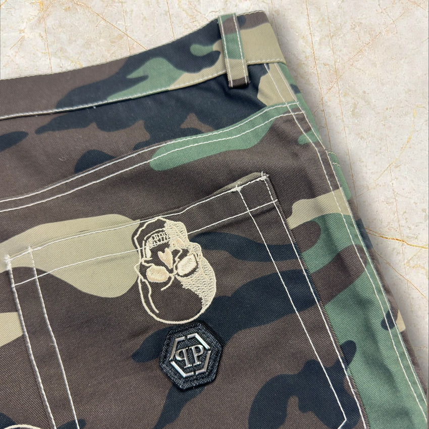 Philipp Plein Camouflage Straight Herren Hose Size 42 / M