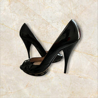 Y2K Miu Miu Peep-Toe Pumps — Size 38