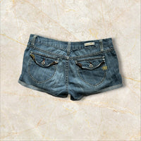 Y2K Miss Me Damen Denim Shorts Low Waist — Size 42 / XL