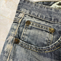 Y2K Big Train Japan Style Herren Straight Jeans Size 36 / XS