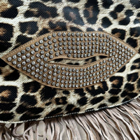 Y2K Style Leo Fringe Schultertasche