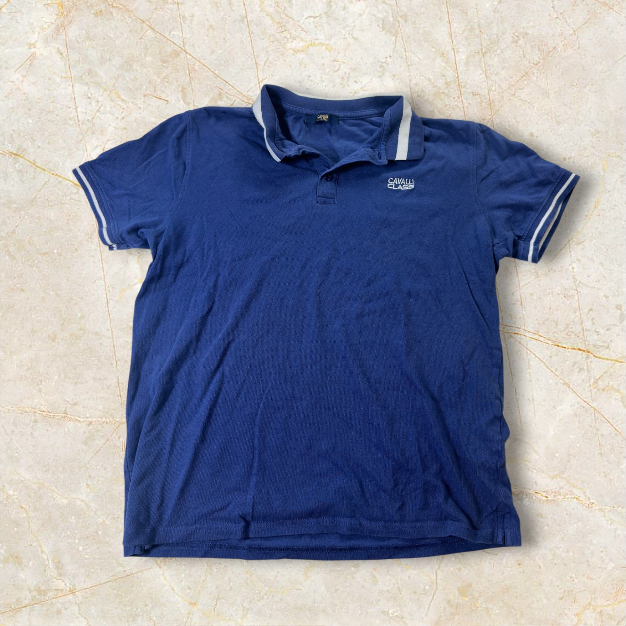 Cavalli Class Vintage Y2K Damen Poloshirt — Size XL
