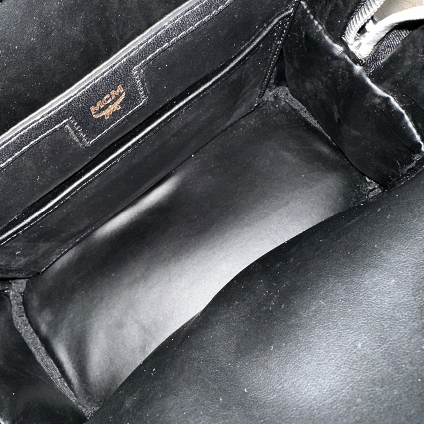 MCM Black Monogramm Unisex Rucksack