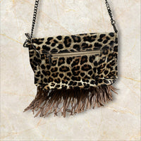 Y2K Style Leo Fringe Schultertasche