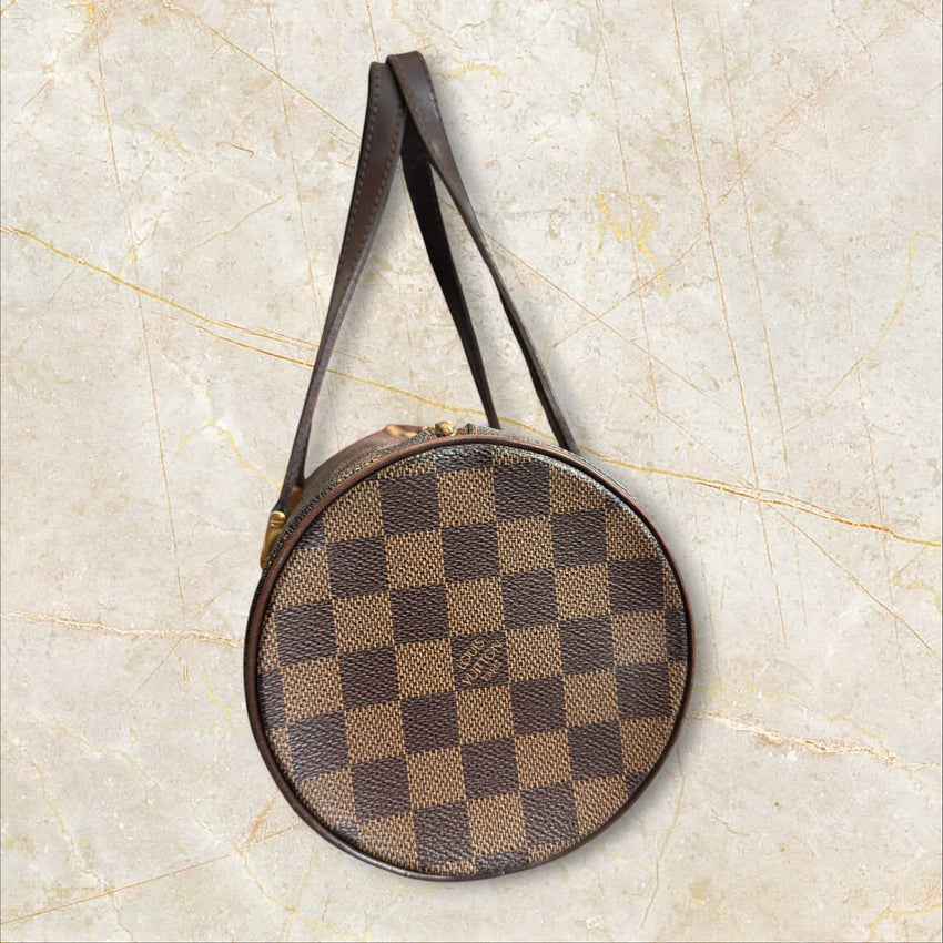 Louis Vuitton Vintage Papillon 30 Damen Schultertasche — Damier Ebene