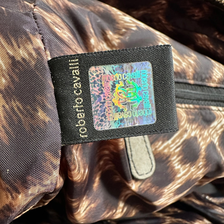 Roberto Cavalli Freedom Vintage Schultertasche — Y2K Multi-Pocket Design