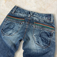 Y2K Japan Style Flared Low Waist Jeans Size 34 / XS