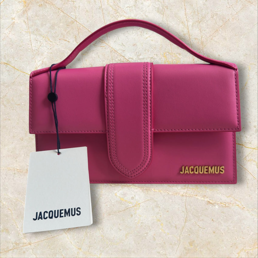 Jacquemus Le Grand Bambino Damen 
Handtasche / Crossbody — Pink & Gold Hardware
