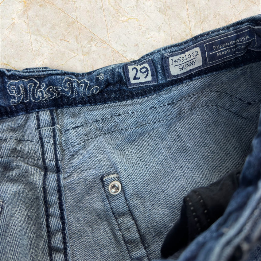 Y2K Miss Me Skinny Low Waist Jeans Damen Size 38 / M