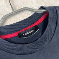 Diesel Herren Oversize Longsleeve / Crewneck Sweatshirt — Vintage Navy Size L