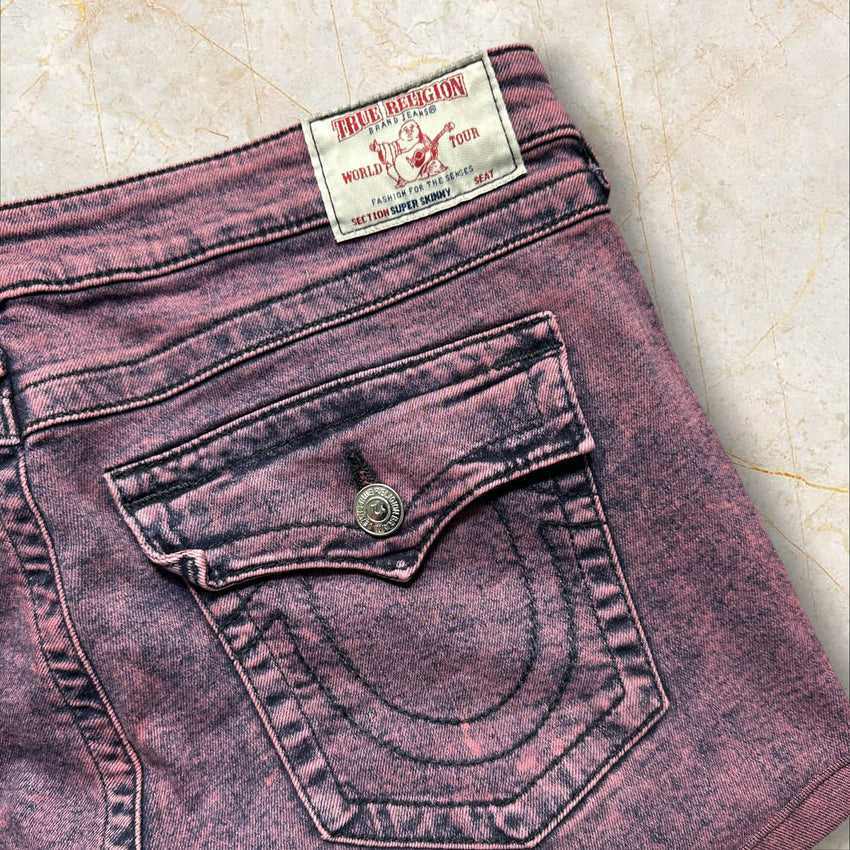 Y2K True Religion Damen Denim Shorts — Size 44 / 2XL