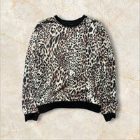 Y2K Leopard Longsleeve Size XS