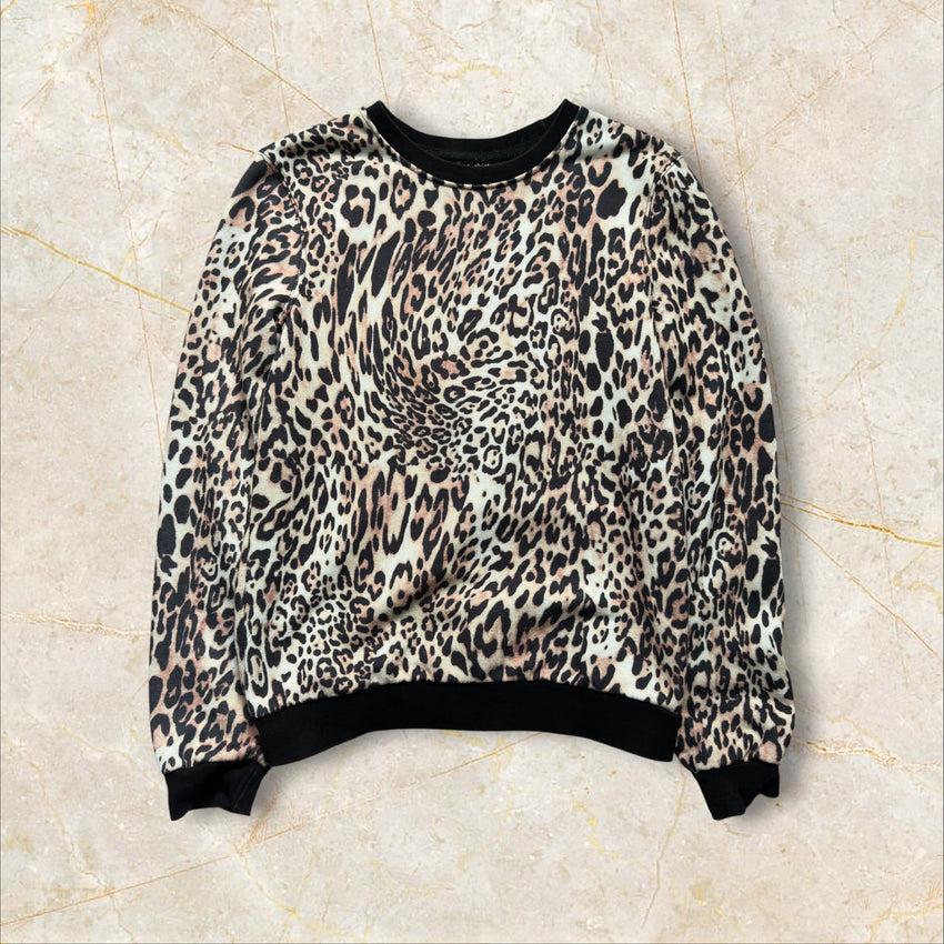 Y2K Leopard Longsleeve Size XS