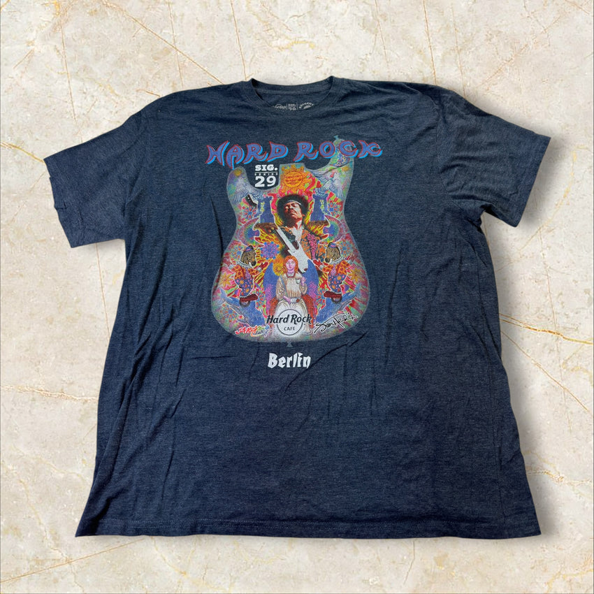 Hard Rock Cafe Jimi Hendrix Berlin Unisex T-Shirt — Size XXL