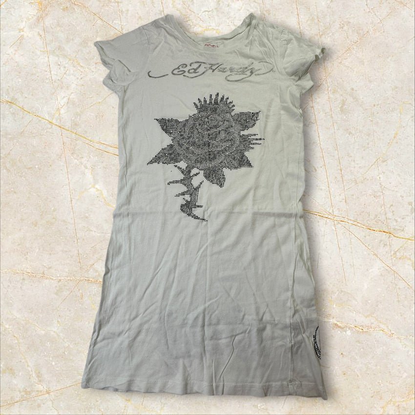Ed Hardy Vintage Graphic T-Shirt — Size L (fittet wie S-M)