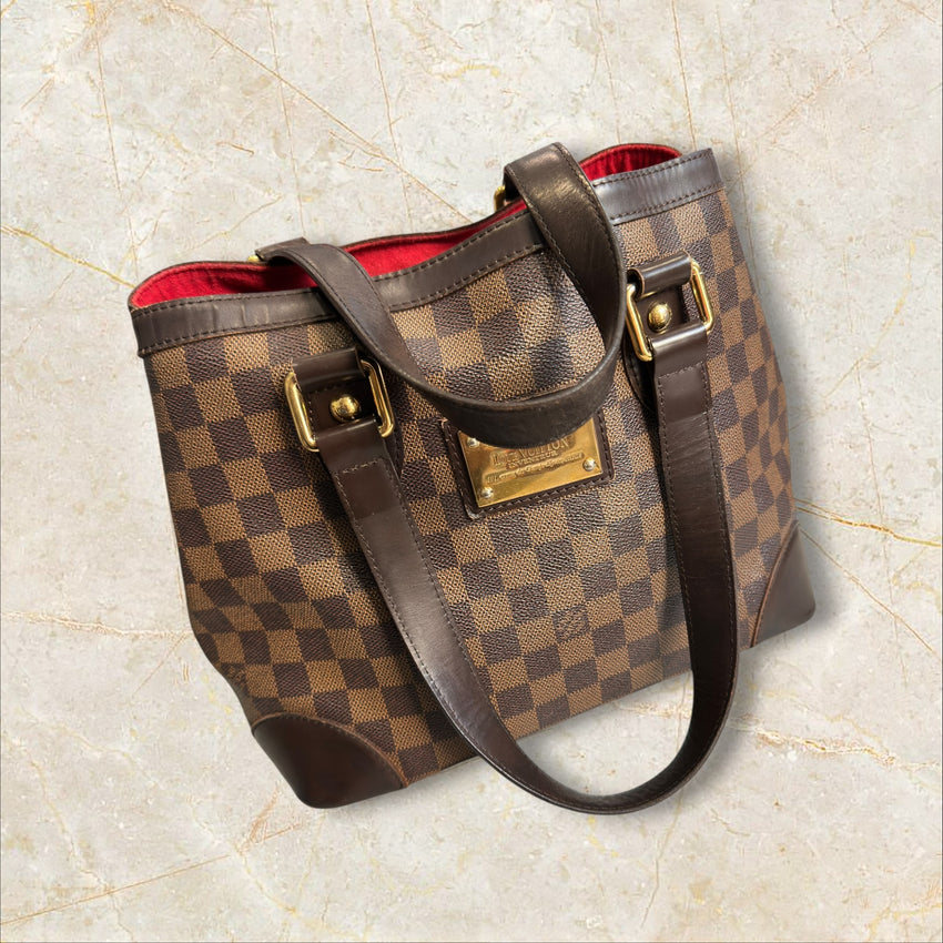 Louis Vuitton Vintage Y2K „Hampstead MM“ Handtasche — Damier Ebene