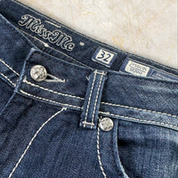 Y2K 2000s Miss Me Skinny Damen Jeans Streetwear Size 42 / XL