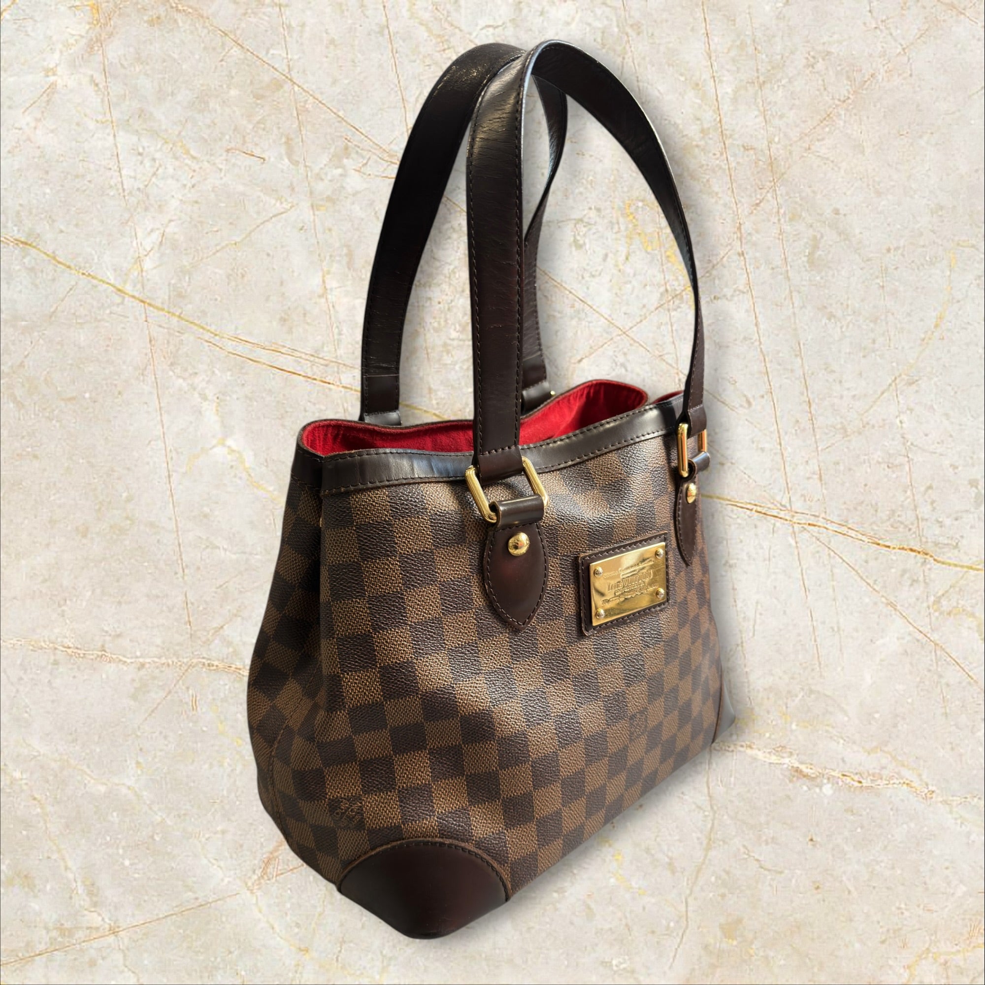 Louis Vuitton Vintage Y2K „Hampstead MM“ Handtasche — Damier Ebene