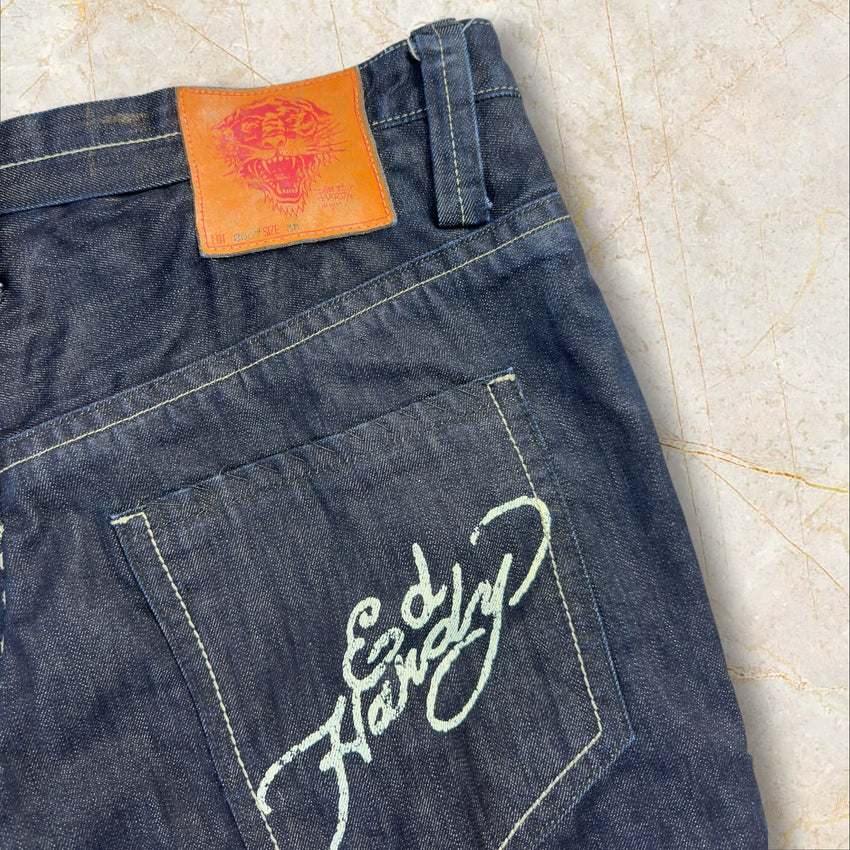 Y2K Ed Hardy Baggy Herren Jeans Size 46 / L-XL