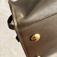 Yves Saint Laurent (YSL) Vintage Chyc Tote Large Damen Handtasche — Khaki-Braun