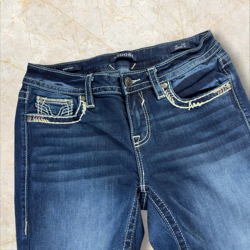 Y2K Vigoss Damen Flared Bootcut Jeans Size 38 / M