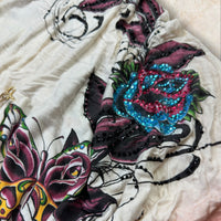Christian Audigier Y2K Damen Poncho / Tunika — Size XS