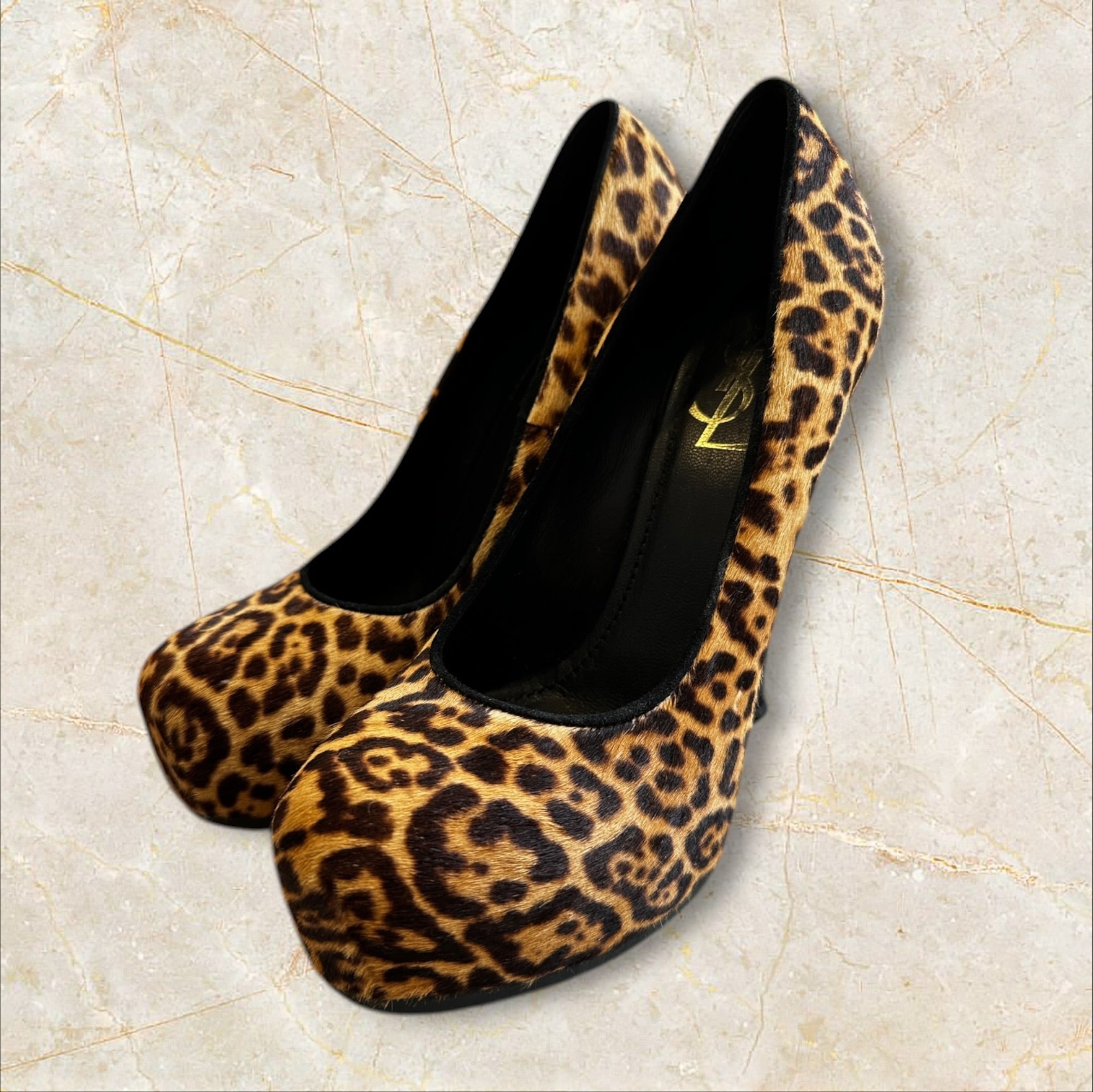 Y2K Yves Saint Laurent Leopard Pumps — Size 38