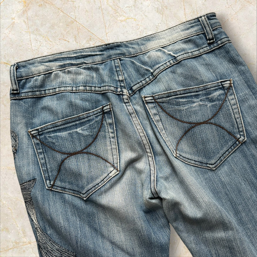 Y2K Daierna Damen Straight Jeans — Size 38 / M