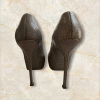Y2K Yves Saint Laurent Damen Pumps — Caviar Leder — Size 37,5