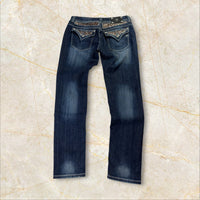 Y2K 2000s Miss Me Skinny Damen Jeans Streetwear Size 42 / XL