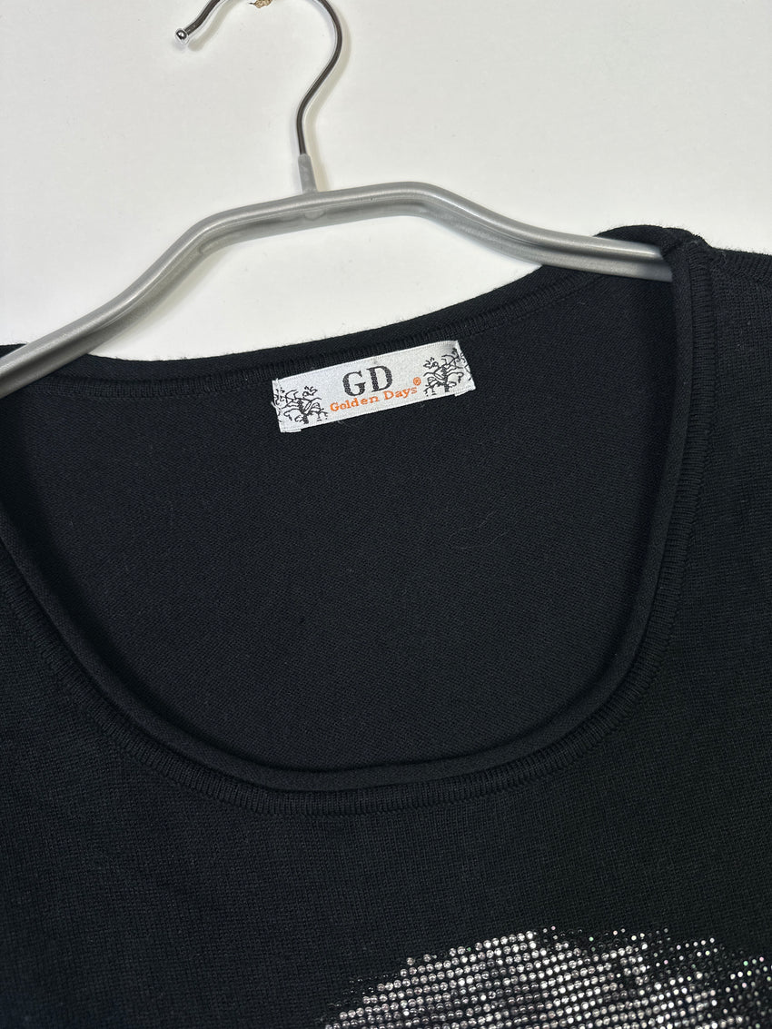 Y2K Golden Days Damen Skull Longsleeve Size M