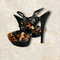 Fendi Y2K Leopard Heels Pumps