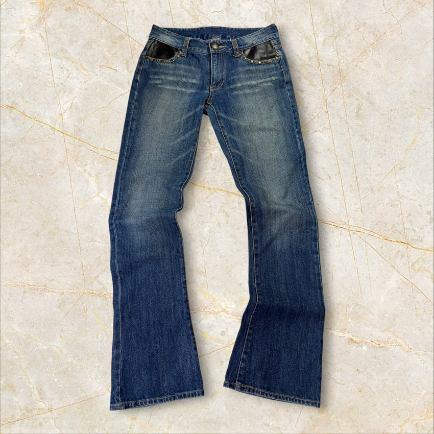 Y2K Japan Style Flared Bootcut Jeans Damen Size 36 / S