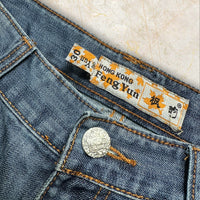 Y2K Feng You China Style Flared Damen Jeans — Size 40 / L