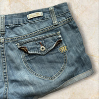 Y2K Miss Me Damen Denim Shorts Low Waist — Size 42 / XL