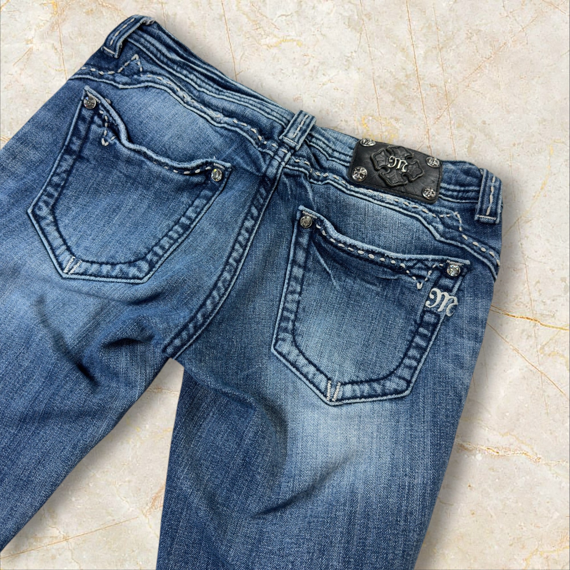 Y2K Miss Me Skinny Low Waist Jeans Damen Size 38 / M