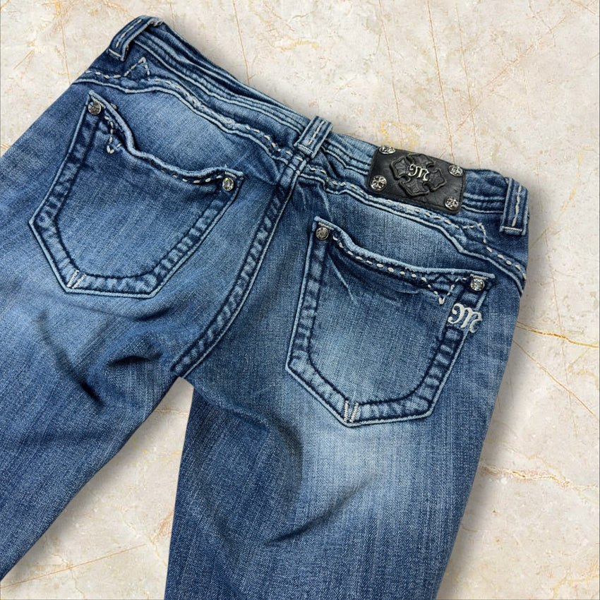 Y2K Miss Me Skinny Low Waist Jeans Damen Size 38 / M